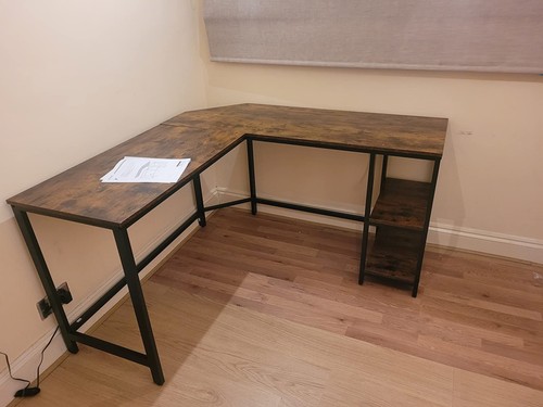Shaped computer desk large - desk,
