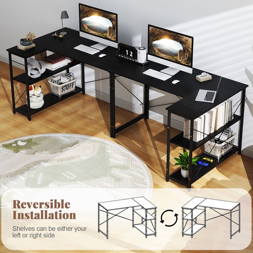 Computer desk reversible - computer,
