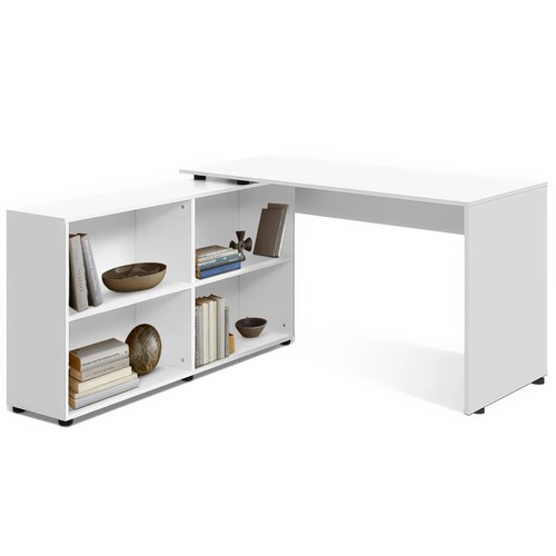 Shaped computer desk corner - desk,