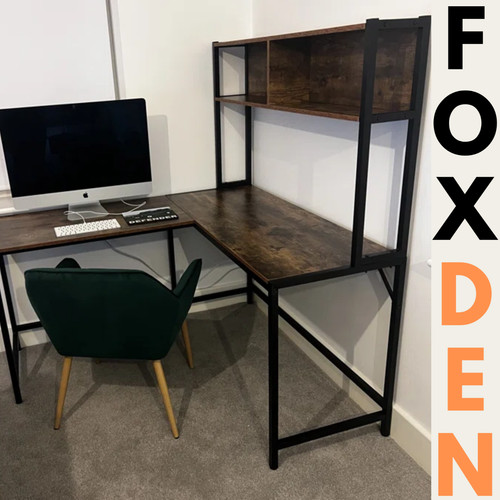 Large industrial corner desk - industrial,